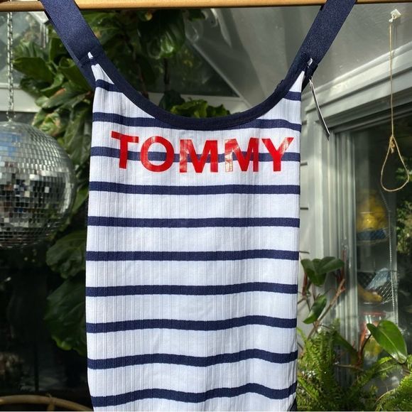 NWT Tommy Hilfiger UO Exclusive Striped Seamless Bodysuit M - Picture 5 of 11